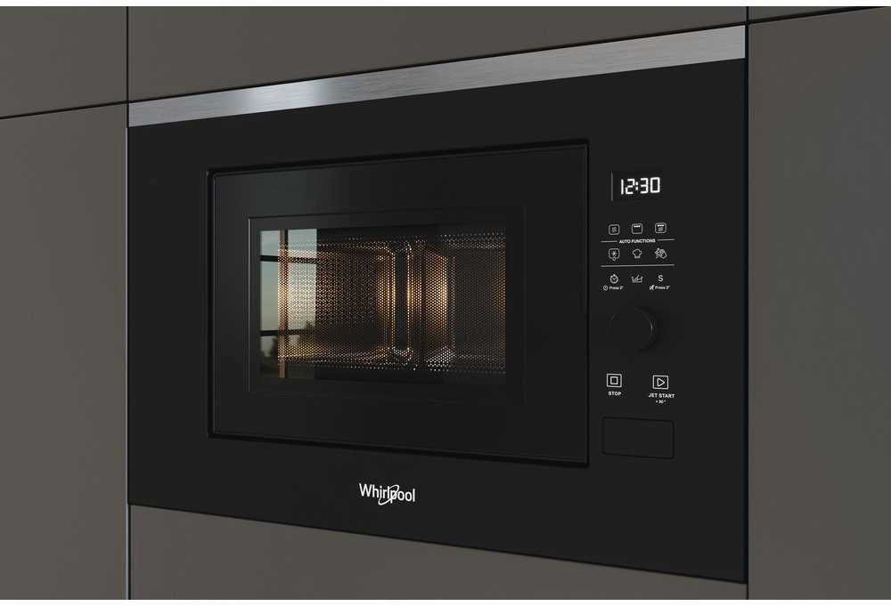„Whirlpool WMF200G“ mikrobangų krosnelė, įmontuojama, kombinuota, 20 l, 800 W, Juodas