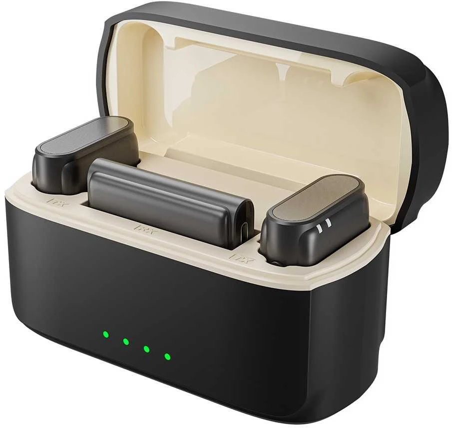 TELESIN belaidis mikrofonas su kaklaraiščiu + išorinė baterija telefonams (USB-C)