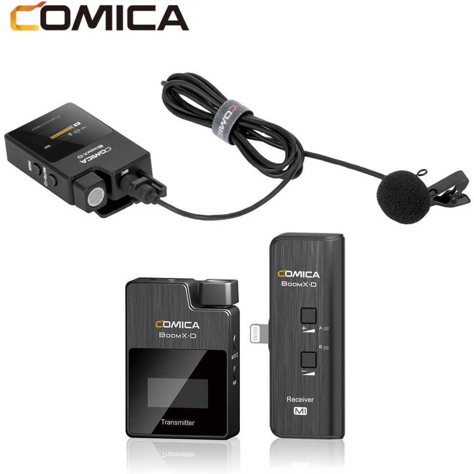 Mikrofonas - Comica BoomX-D MI1 Belaidis Dviejų Kanalų Sistema 100m Diapazonas