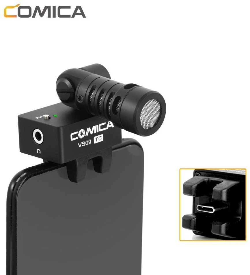 Mikrofonas - Comica CVM-VS09 TC šautuvinis kardioidinis mikrofonas kameroms ir išmaniesiems telefonams