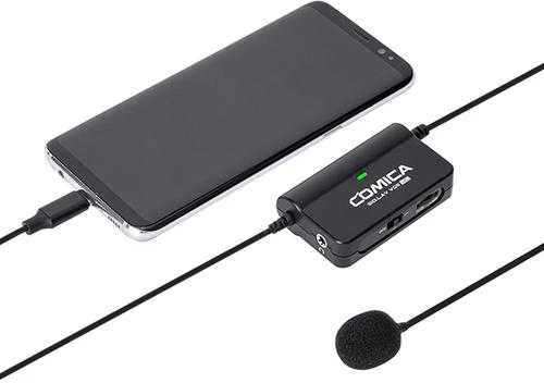 Mikrofonas - Comica SIG.LAV V05UC lavalier 3.5mm TRRS juodas