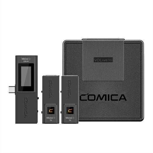 Mikrofonas - Comica VDLive 10 USB Plug-and-Play Streaming Juodas