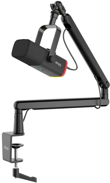 Mikrofonas - Fifine TAM8 Dinaminis USB ir XLR Kardioidinis Vokalinis Instrumentas Juodas