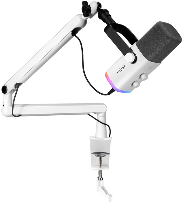 Mikrofonas - Fifine TAM8W Dinaminis USB/XLR Kardioidinis Baltas