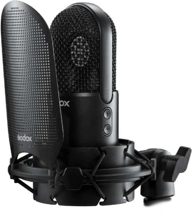 Mikrofonas - Godox UMic10 USB kondensatorinis kardioidinis su ausinių jungtimi ir pop filtru