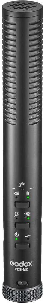 Mikrofonas - Godox VDS M2 Supercardioid Condenser 20Hz-20kHz USB Juodas