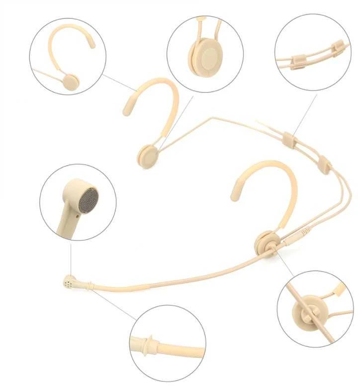 Mikrofonas - KIMAFUN KM-812-D3 Kondensatorinis Ausinės Mini XLR 3-pin