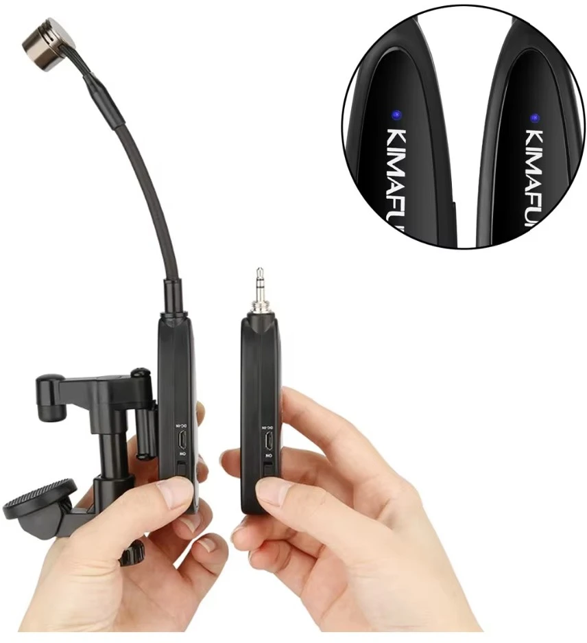 Mikrofonas - Kimafun KM-U307-1 UHF Belaidis Instrumentams