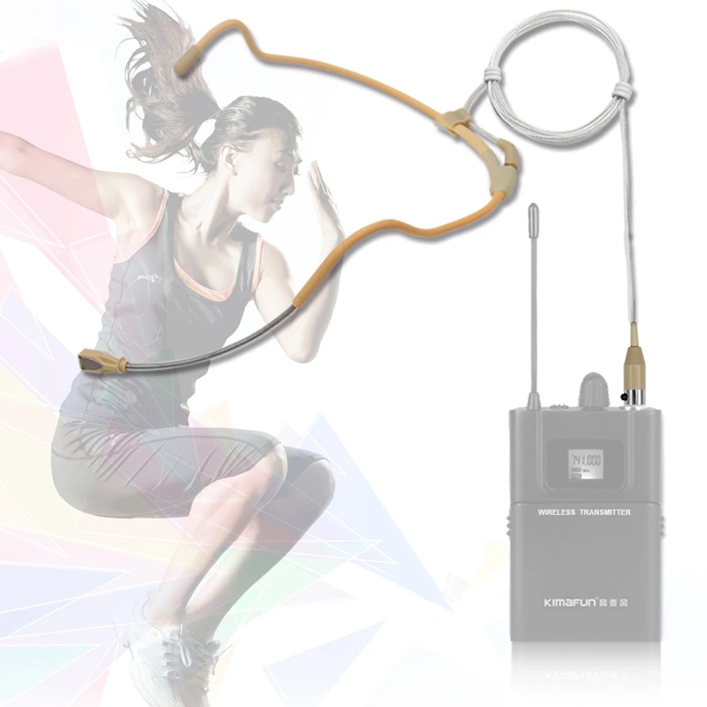 Mikrofonas KIMAFUN WP81 Vandeniui Atsparus Kondensatorinis Ausinės Mini XLR 4-Pin