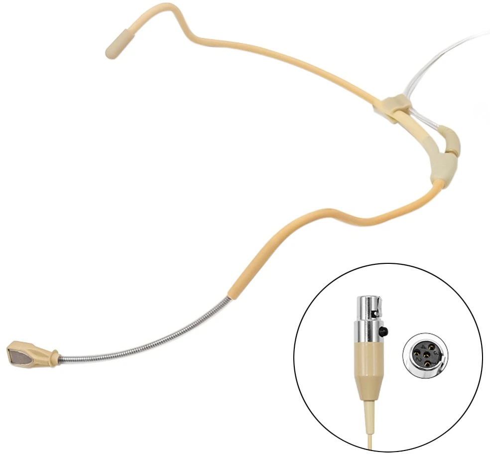 Mikrofonas KIMAFUN WP81 Vandeniui Atsparus Kondensatorinis Ausinės Mini XLR 4-Pin