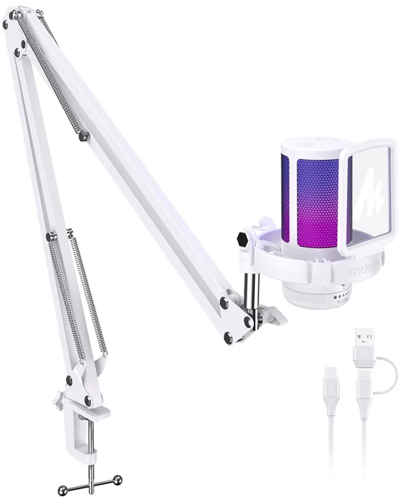 Maono „Vision DGM20S“ mikrofonas (baltas)