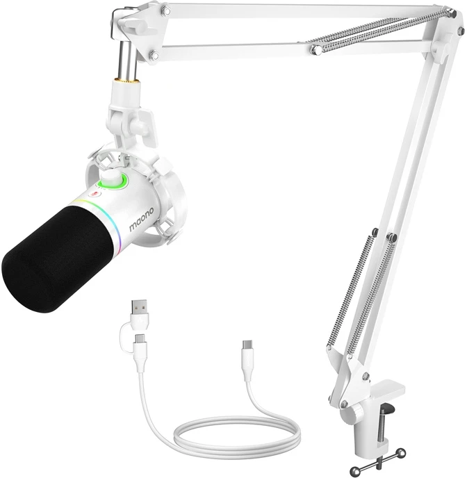 Maono Vision PD200XS mikrofonas (baltas)