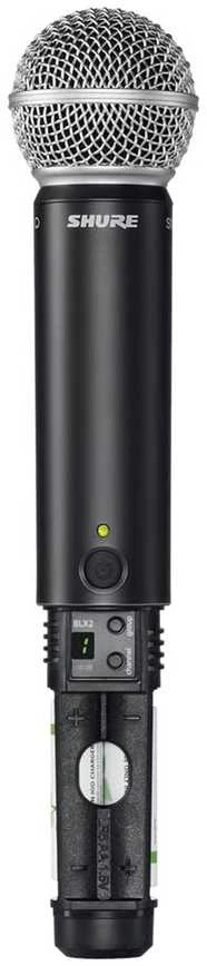 Shure BLX24E/SM58-H8E - Belaidė vokalinė sistema su SM58 mikrofonu