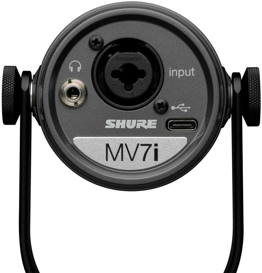 „Shure MV7I“ – išmanusis mikrofonas ir sąsaja