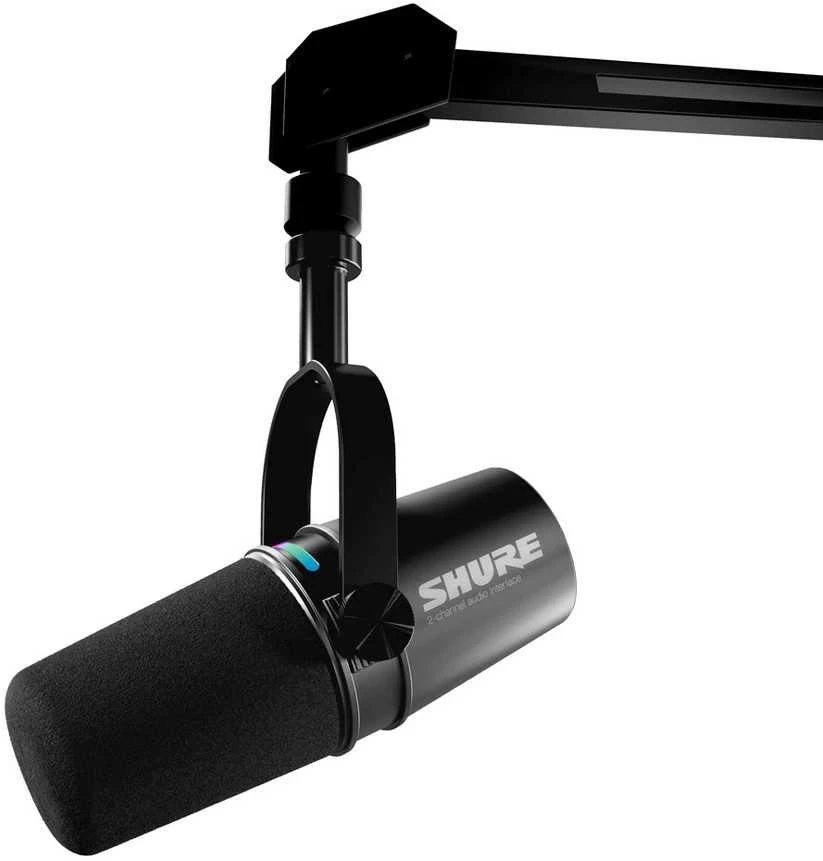 „Shure MV7I“ – išmanusis mikrofonas ir sąsaja
