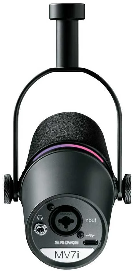 „Shure MV7I“ – išmanusis mikrofonas ir sąsaja