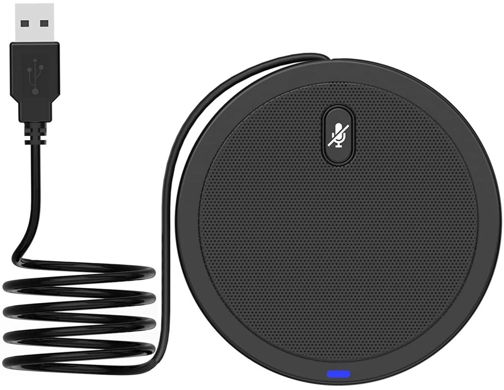 TECHLY daugiakryptis USB konferencijos mikrofonas su nutildymo mygtuku