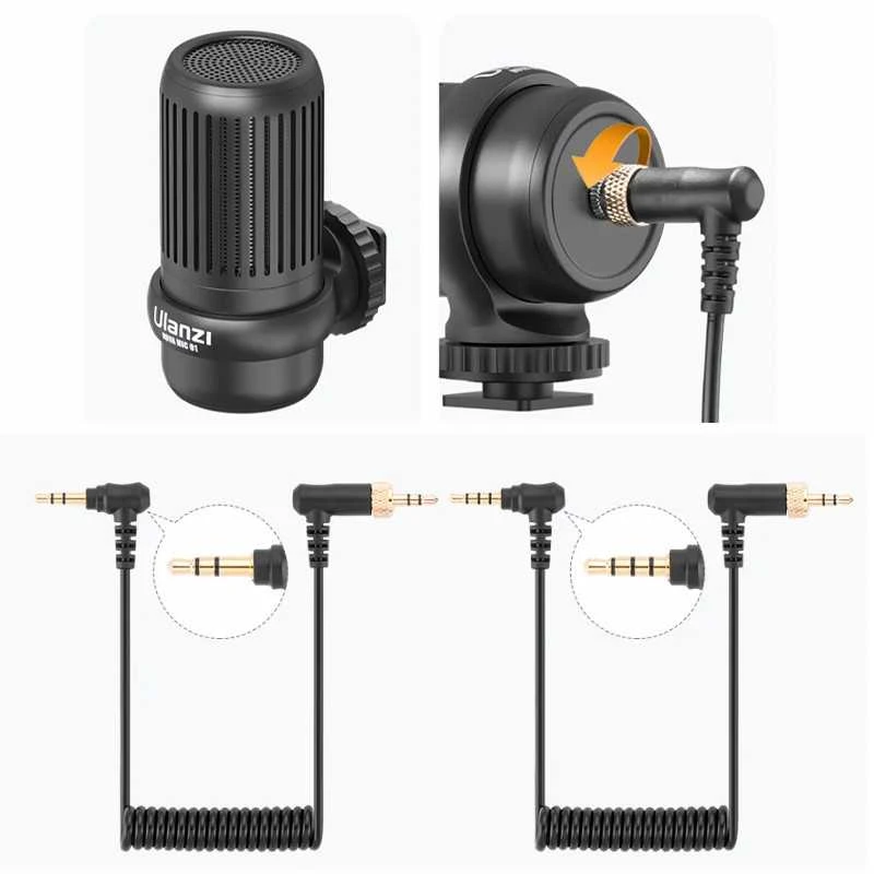 Mikrofonas - ULANZI Nova Mic 01 Kondensatorinis 3.5mm Mini Jack