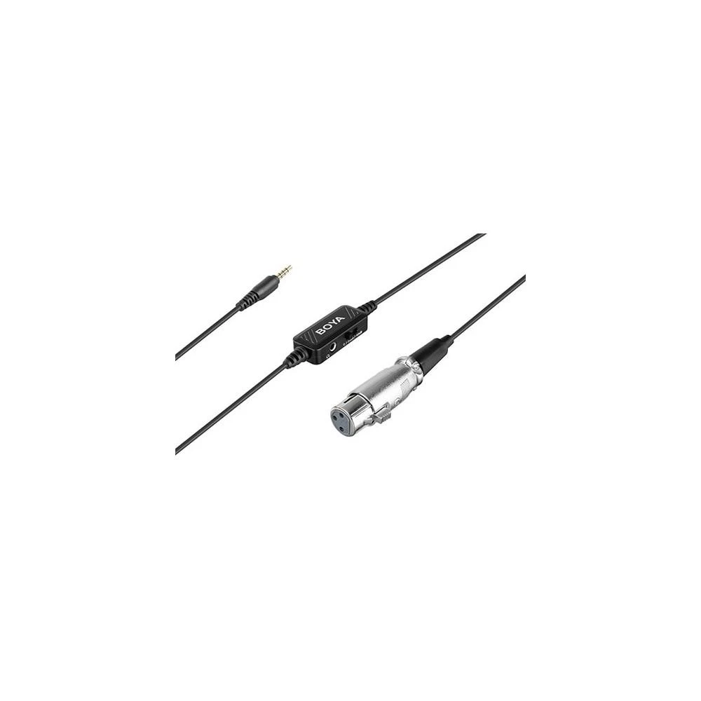Mikrofono adapteris su laidu Boya BY-BCA6 XLR to 3.5mm