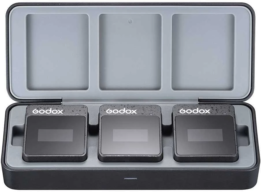 Mikrofono sistema - Godox MoveLink II M2 belaidis, 2 siųstuvai, 100m nuotolis