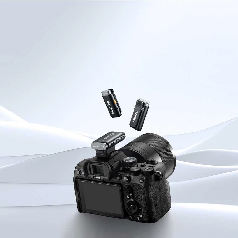 Mikrofono sistema - Godox WEC S Kit2 2.4 GHz belaidė mikrofono sistema Sony kameroms
