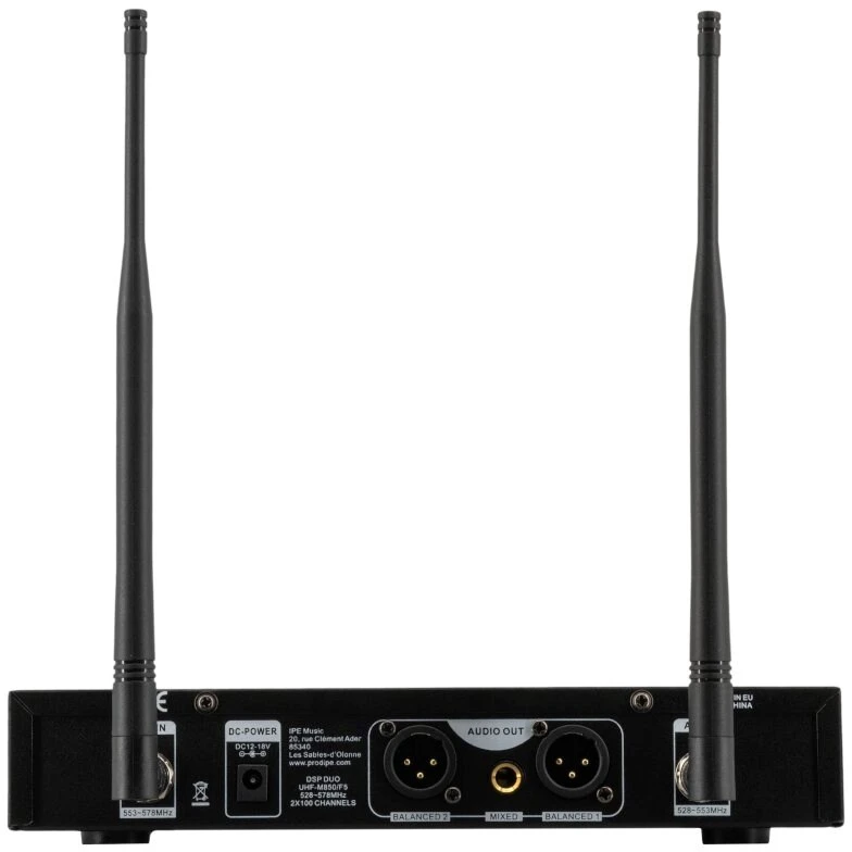 „Prodipe M850 DSP Duo UHF F5“ – UHF sistema su 2 nešiojamais mikrofonais