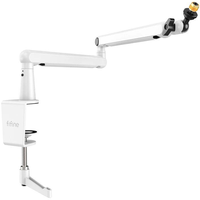 Fifine BM88W mikrofonas desk stand baltos spalvos