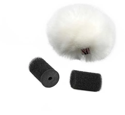 Mikrofono vėjo apsauga - Rycote balta Ristretto lavalier vėjo gaudyklė vienam baltam