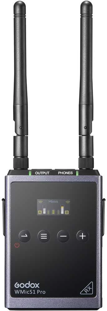 Mikrofonų sistema - Godox WMicS1 Pro Kit 1 Dual Channel Wireless Lavalier Juodas