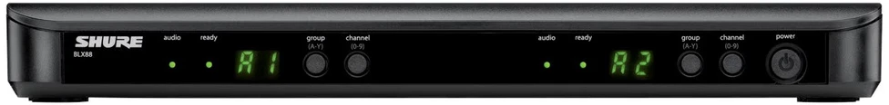 „Shure BLX288E/SM58-H8E“ – belaidė sistema su imtuvu ir dviem SM58 mikrofonais