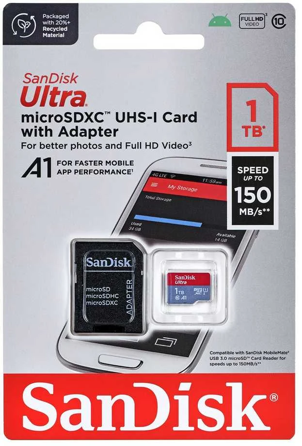 Atminties kortelė Sandisk Ultra microSDXC 1TB