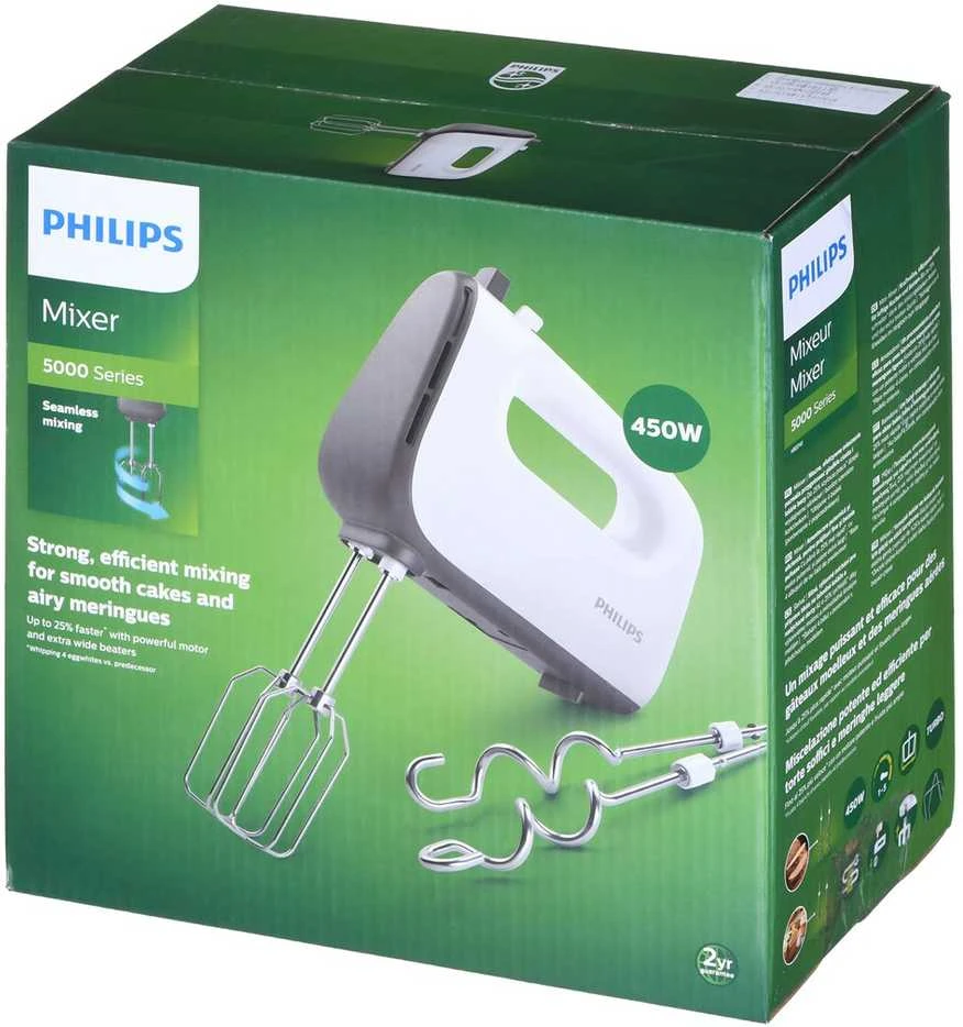 Philips Viva Collection HR3741/00 plakiklis Rankinis plaktuvas Balta 450 W