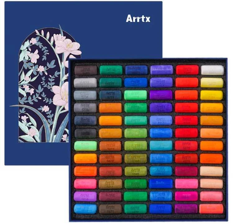 Minkštų pastelių rinkinys ARRTX, 72 spalvų