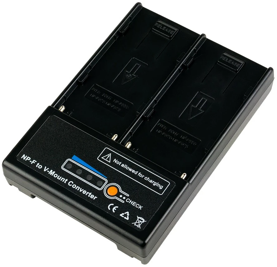 Mitoya Adapteris - 2x NPF į V-Lock Maitinimo Jungtį su LED Indikatoriais 126g