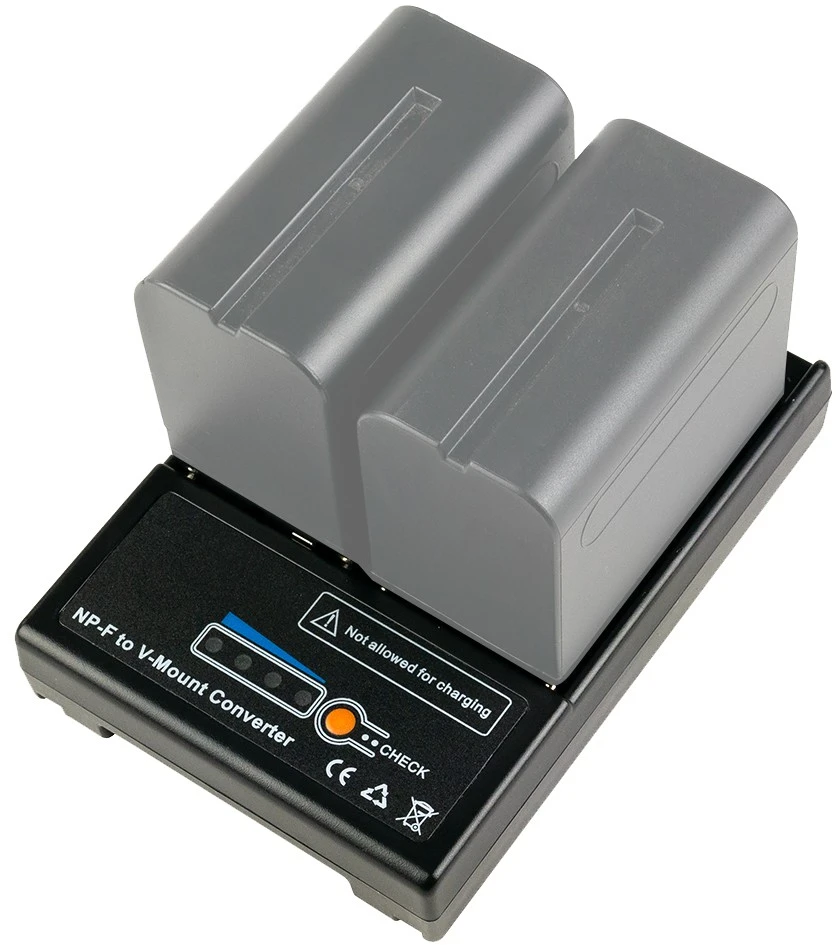 Mitoya Adapteris - 2x NPF į V-Lock Maitinimo Jungtį su LED Indikatoriais 126g
