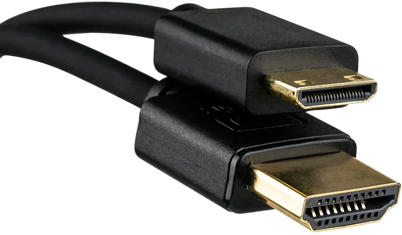 Mitoya HDMI Laidas - 50cm Spiralinis HDMI į Mini HDMI 2.1 8K 60Hz 48Gbps