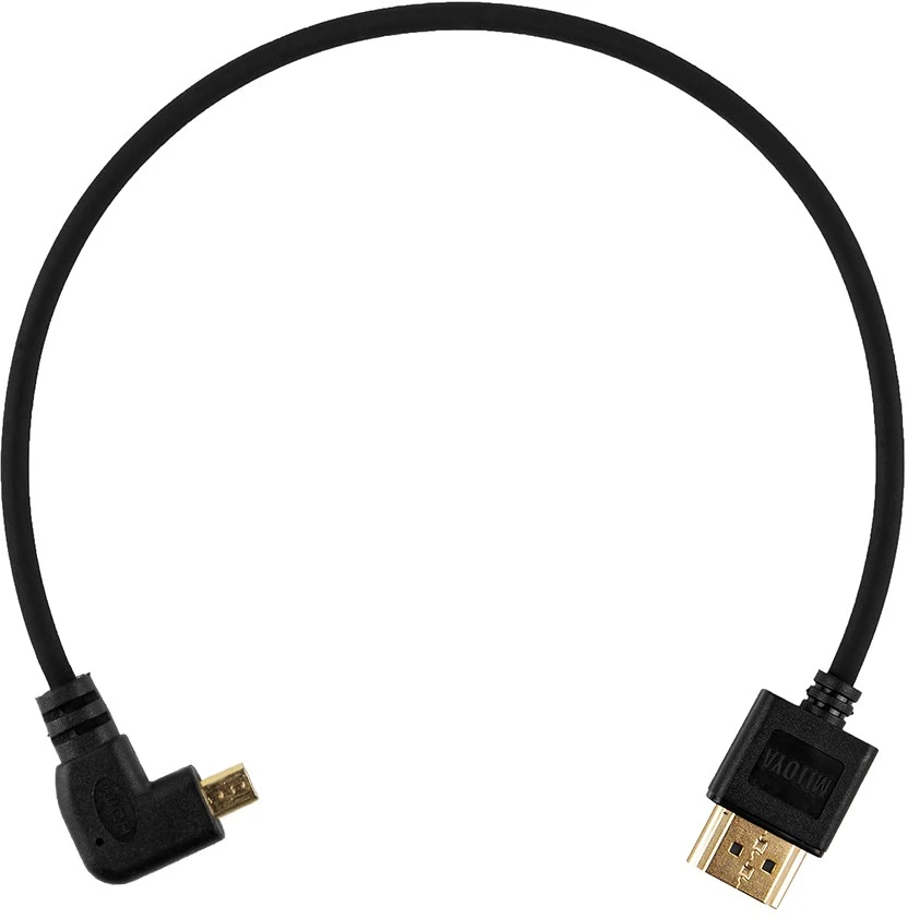 Mitoya HDMI Laidas - HDMI į Micro HDMI Dešinės Pusės 30cm 8K @ 60Hz 4K @ 120Hz