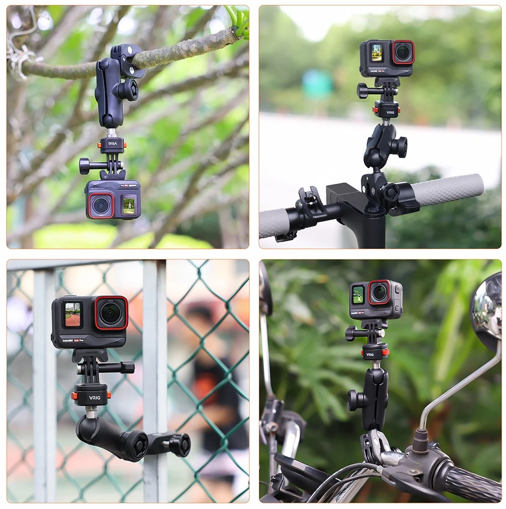 Mitoya Kameros Laikiklis - VRIG AC16 Universal Clamp for Action Cameras 12-50mm