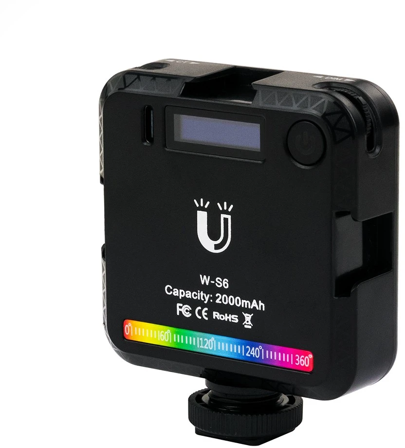 Mitoya LED Šviesa - VRIG W-S6 2500-9000K RGB Reguliuojamo Spalvos Temperatūra