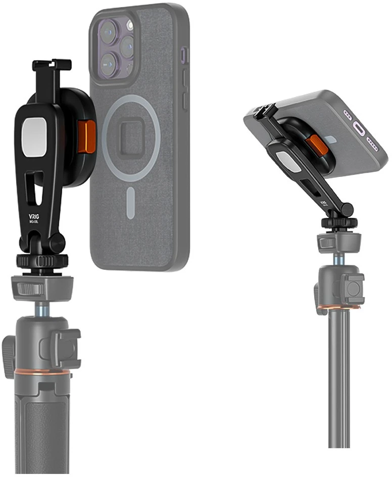 Mitoya Telefono laikiklis - VRIG MG-03L Tripod Compatible Magnetic Claw Mini Mount