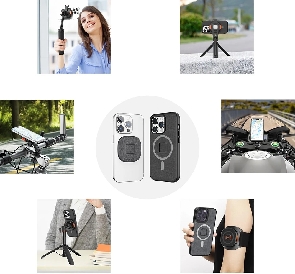 Mitoya Telefono laikiklis - VRIG MG-03L Tripod Compatible Magnetic Claw Mini Mount