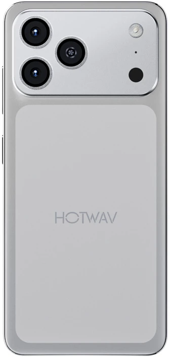 HOTWAV A17 Pro Max smartphone (sidabrinis)