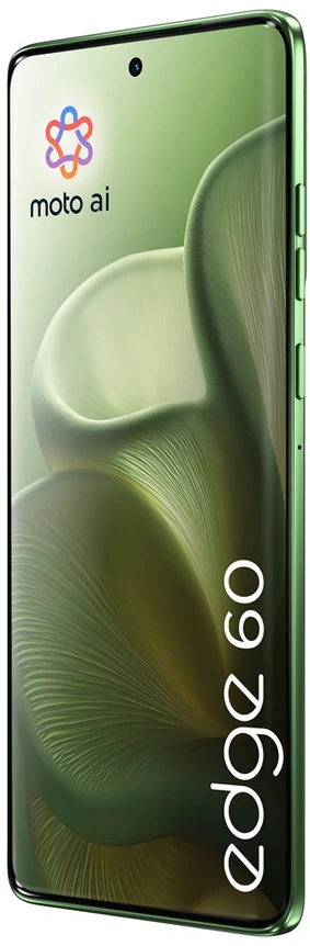 „Motorola edge 60“ 16,9 cm (6,67 colio) dviejų SIM kortelių „Android 15“ 5G USB C tipo 12 GB 512 GB 5200 mAh Žalias