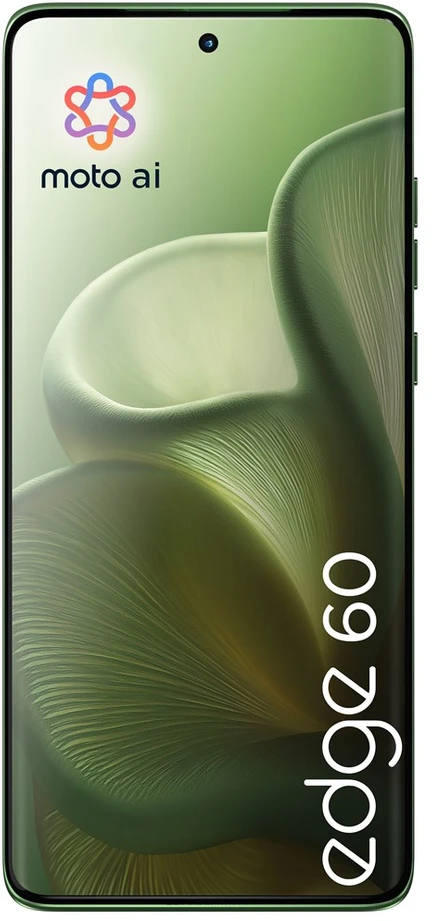 „Motorola edge 60“ 16,9 cm (6,67 colio) dviejų SIM kortelių „Android 15“ 5G USB C tipo 12 GB 512 GB 5200 mAh Žalias