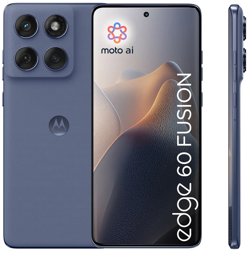 „Motorola edge 60 fusion“ 16,9 cm (6,67 colio) dviejų SIM kortelių „Android 15“ 5G USB C tipo 8 GB 256 GB 5200 mAh Pilkas