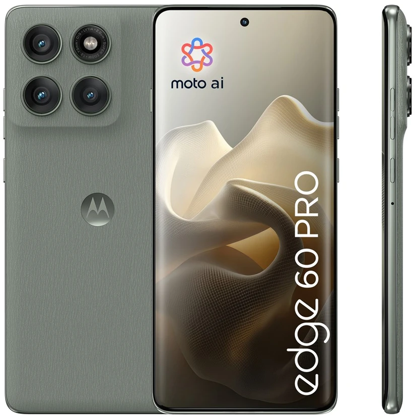 Motorola edge 60 pro 16,9 cm (6,67 colio) Dviguba SIM kortelė „Android 15“ 5G USB C tipo 12 GB 512 GB 6000 mAh Pilkas