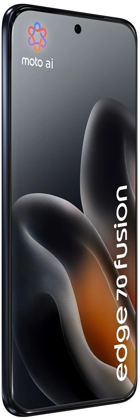 „Motorola edge 70 fusion“ 17,2 cm (6,78 colio) dviejų SIM kortelių „Android 16.0“ 5G USB C tipo 12 GB 256 GB 7000 mAh Juodas