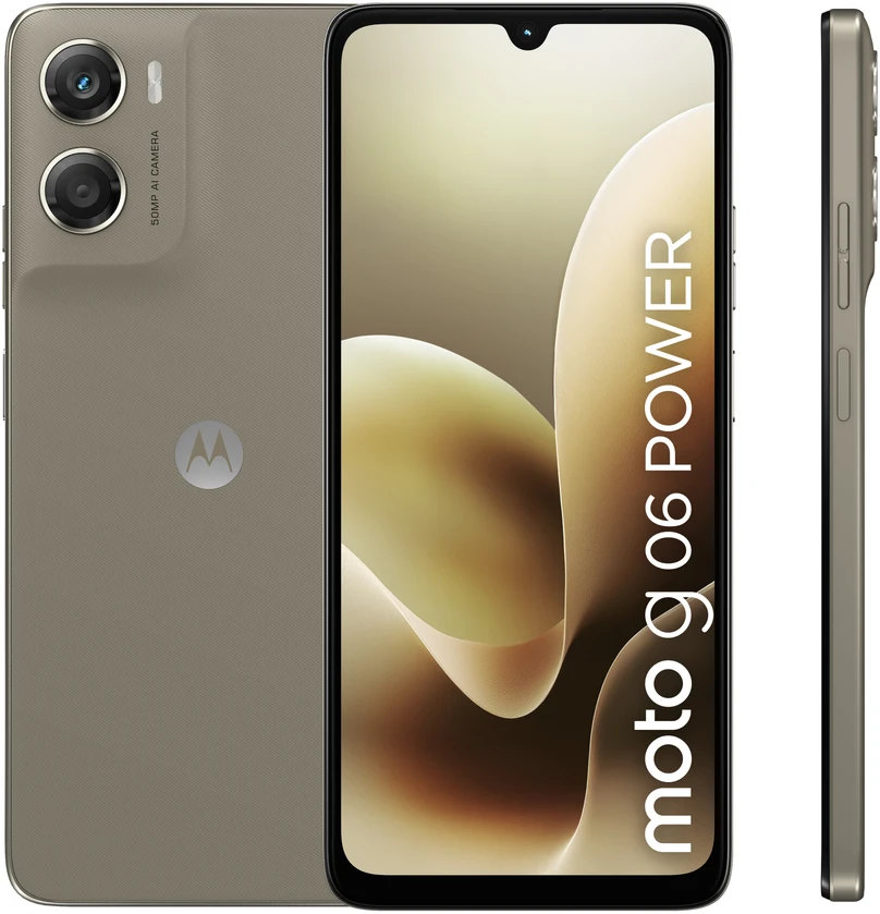 Motorola moto G06 6.88" dviejų SIM kortelių „Android“ 15, USB C tipo, 4 GB, 64 GB, 7000 mAh, lauro ąžuolo spalvos