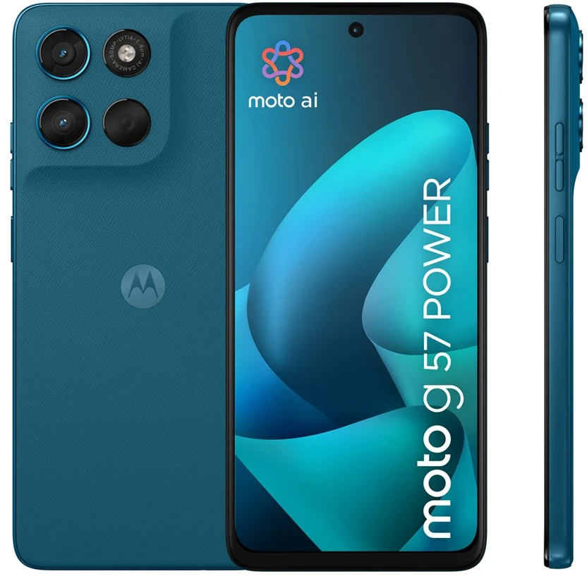 Motorola moto g57 power 17.1 cm (6.72") Dual SIM Android 16.0 5G USB Type-C 12 GB 256 GB 7000 mAh Mėlyna