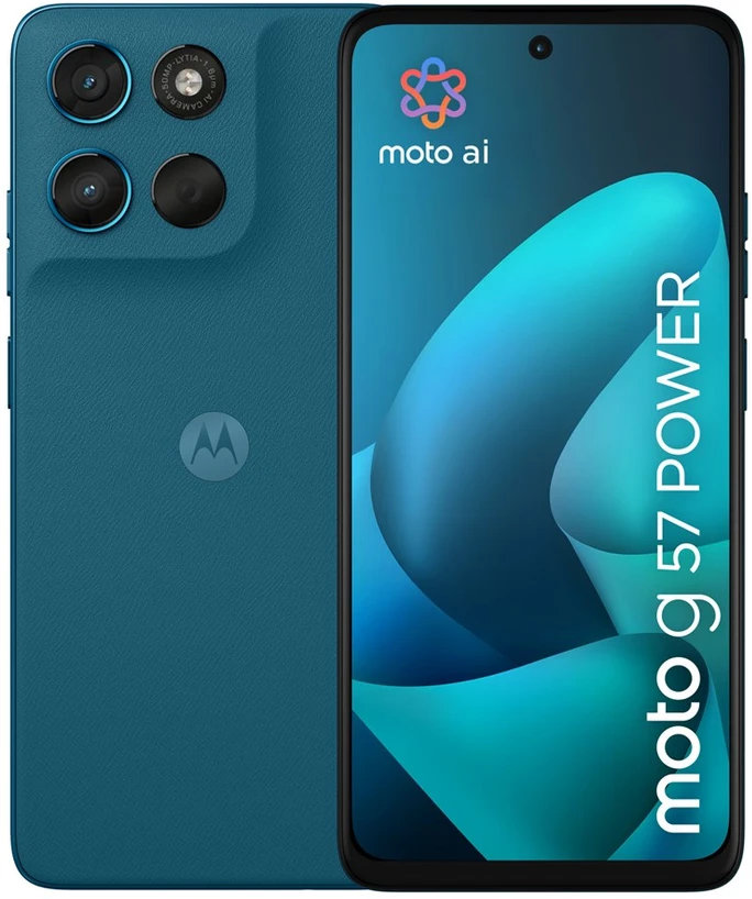 Motorola moto g57 power 17.1 cm (6.72") Dual SIM Android 16.0 5G USB Type-C 12 GB 256 GB 7000 mAh Mėlyna